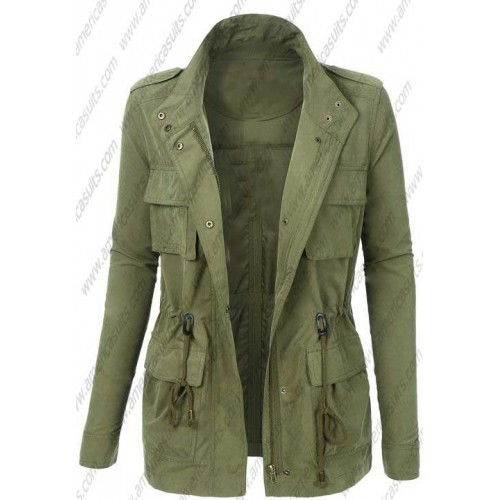 women army style jacket-
